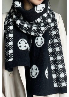Miss Sparkling Smiley Reversible Scarf