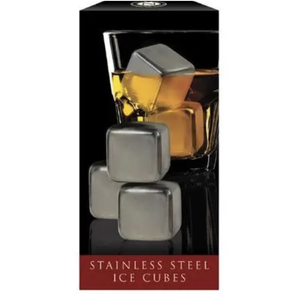 Cork Pops Inc. Stainless Steel Cubes Set of 4