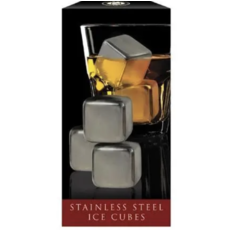 Cork Pops Inc. Stainless Steel Cubes Set of 4