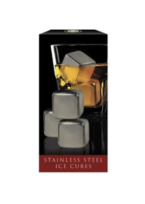 Cork Pops Inc. Stainless Steel Cubes- Set of 4