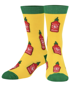 Odd Sox Men's Crazy Socks Sriracha Chili Sauce