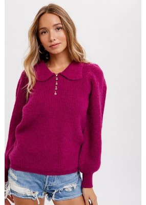 Bluivy Collared Specialty Sweater