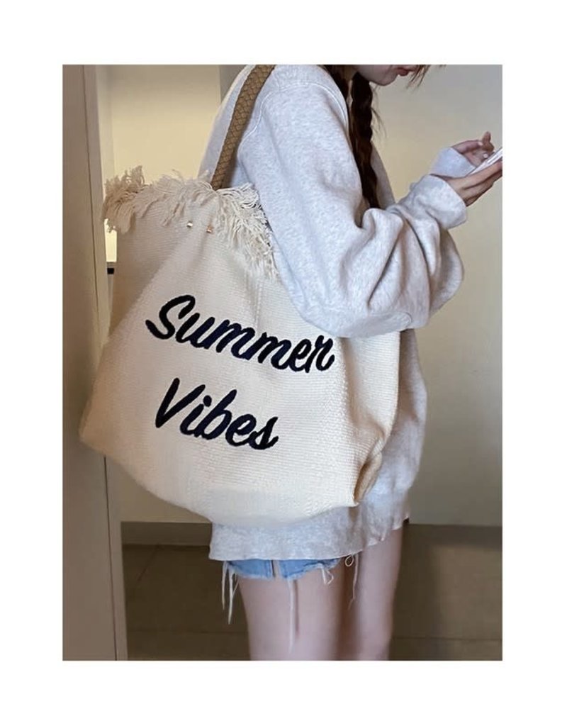 Mehers The Label Mehers The Label "Summer Vibes" Canvas Bag