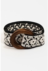 Fame Accessories Fame Accessories Embroidered Belt