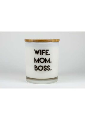 Unplug Soy Candles Wife Mom Boss Candle