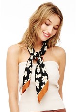 US Jewelry House US Jewelry House Floral Print Silky Twill Scarf