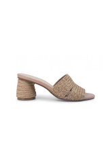 Chocolat Blu Chocolat Blu Bara Natural Raffia Heeled Slide