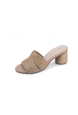 Chocolat Blu Chocolat Blu Bara Natural Raffia Heeled Slide