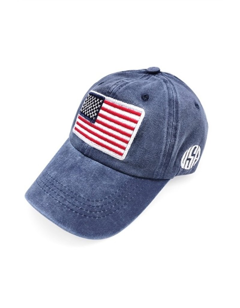 Love and Repeat Love and Repeat American Flag Baseball Hat