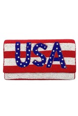 Hana Hana American Flag USA Clutch