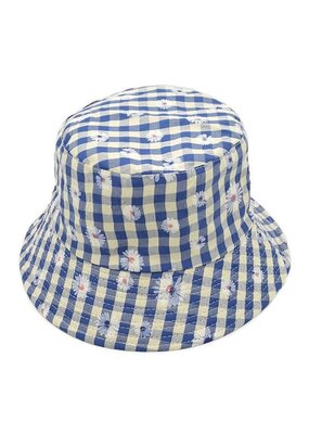 Hana Flower Gingham Bucket Hat