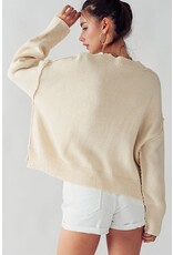 Trend Notes Trend Notes Rib Knit "Weekend" Sweater
