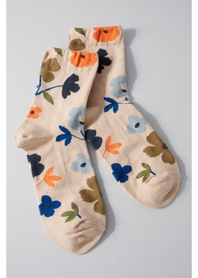 Avenue Zoe Floral Print Socks