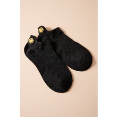 Avenue Zoe Avenue Zoe Smile Embroidered Ankle Socks