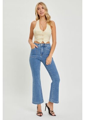 Risen High Rise Ankle Flare Jean