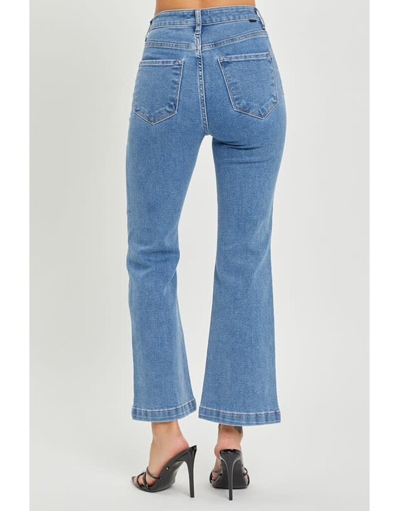 Risen High Rise Ankle Flare Jean RDP5608 - Bootery Boutique