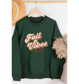 A. Blush Fall Vibes Only Sweatshirt