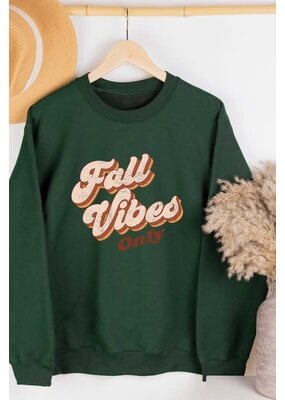 A. Blush Fall Vibes Only Sweatshirt