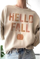 A. Blush A. Blush Hello Fall Sweatshirt