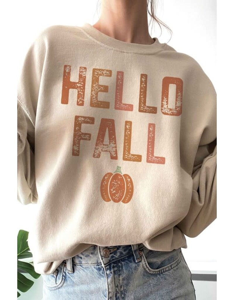 A. Blush A. Blush Hello Fall Sweatshirt