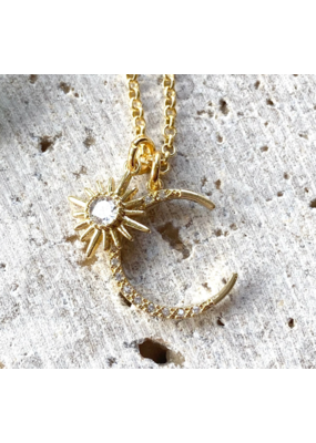 VB & CO Sun and Moon Necklace