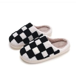 Melody Plush Checkered Slippers