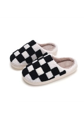 Melody Plush Checkered Slippers