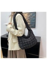 Melody Melody Quilted Puffy Hobo Crossbody Bag