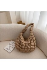 Melody Melody Quilted Puffy Hobo Crossbody Bag