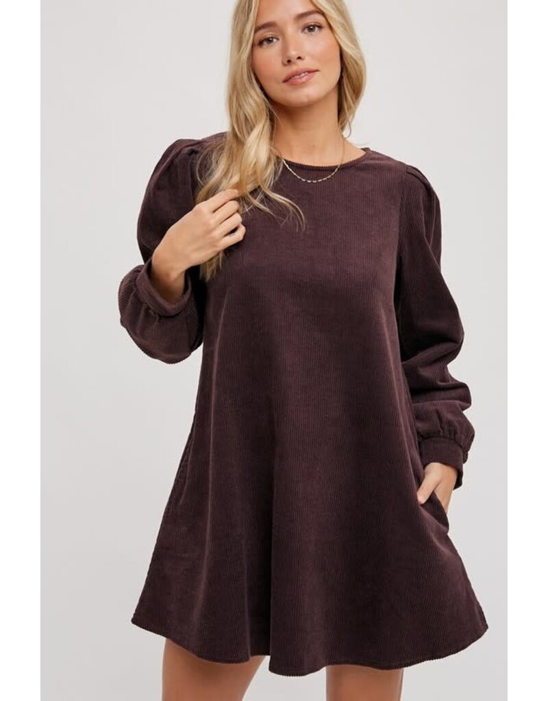 Corduroy skater cheap dress