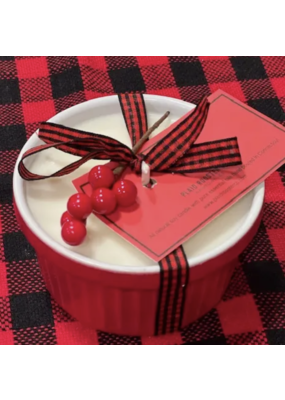 Plaid Rooster Co Ramekin Soy Candle Cranberry Relish