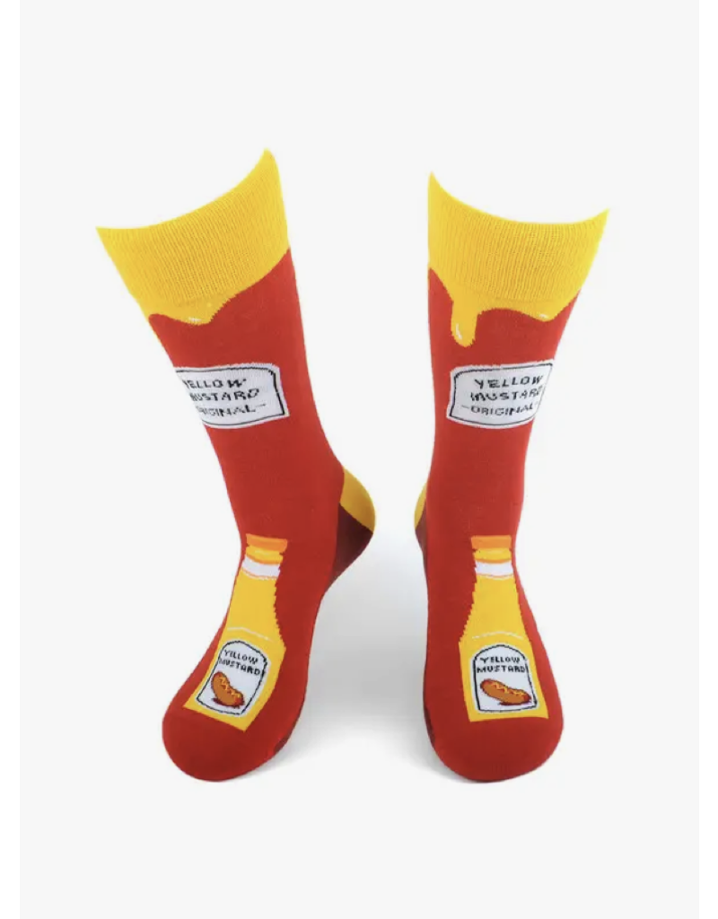 Selini Selini Men's Novelty Socks Mustard Bottle