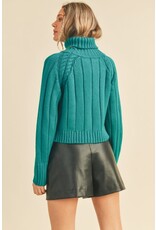 &Merci &Merci Cable Knit Turtleneck Sweater