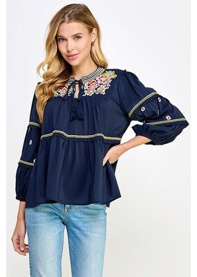 See and be Seen Embroidered Blouse