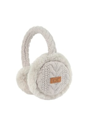 Truly Contagious Cable Knit Earmuffs