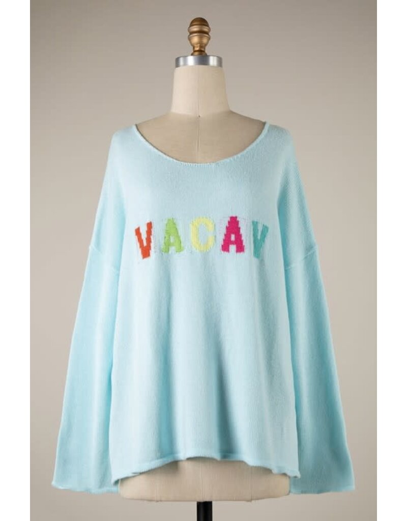 Miracle "VACAY" Lightweight Sweater Top