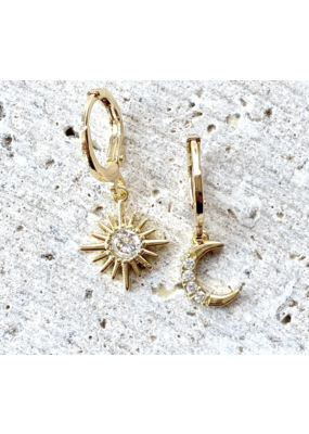 VB & CO Sun Moon Celestial Earrings