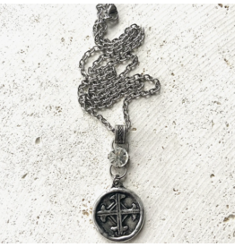 VB & CO Cross with Serenity Prayer Necklace