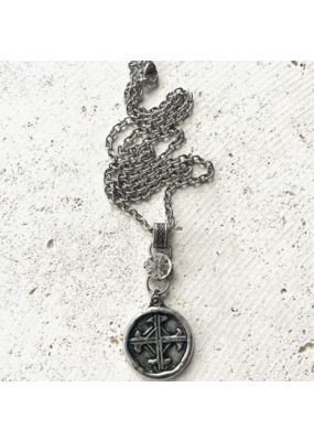 VB & CO Cross with Serenity Prayer Necklace