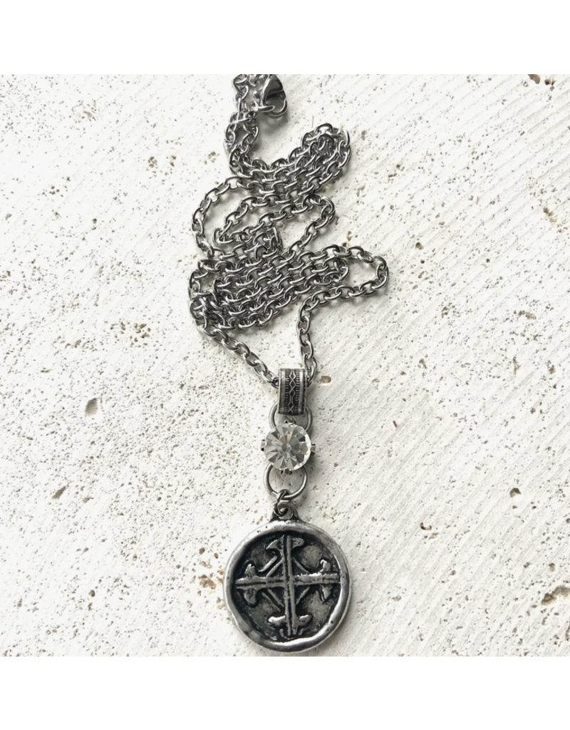 VB & CO VB & CO Cross with Serenity Prayer Necklace