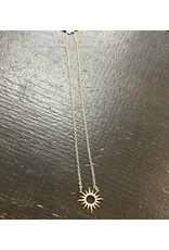 VB & CO VB & CO Sunburst Micro Pave Necklace