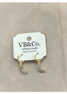 VB & CO Small Moon Dangle Earring