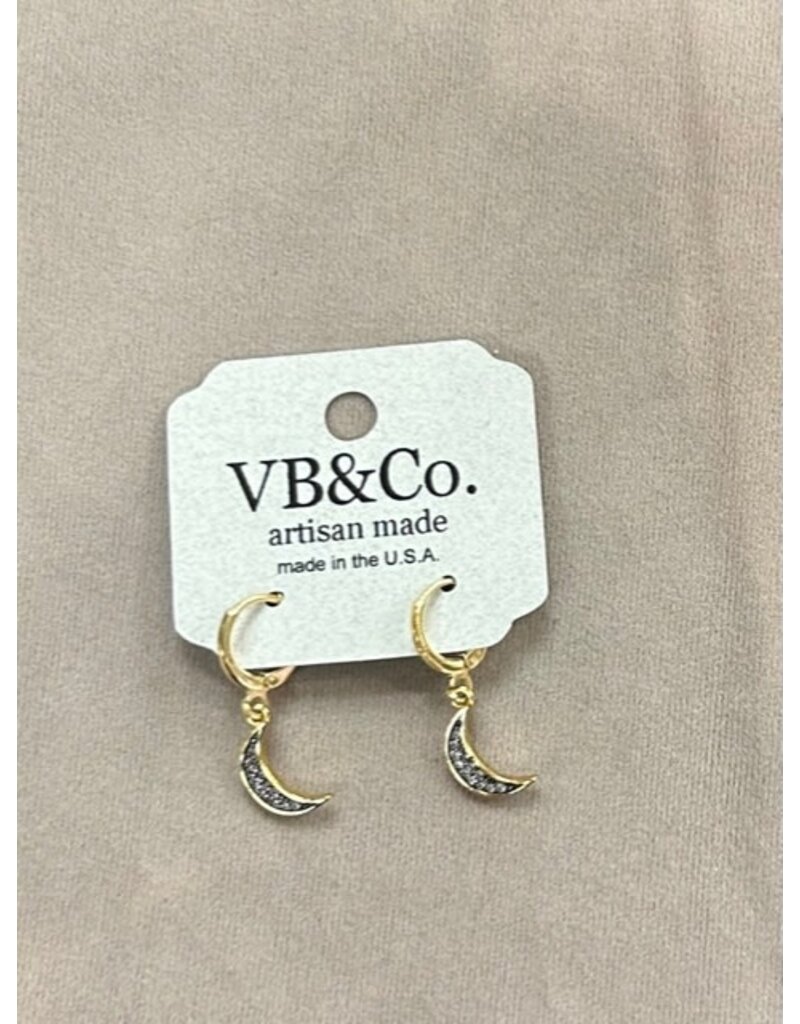 VB & CO VB & CO Small Moon Dangle Earring