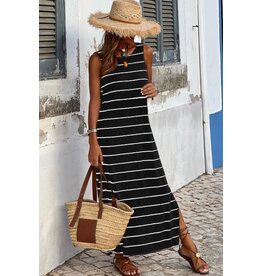 Tracies Stripe Print Maxi Dress