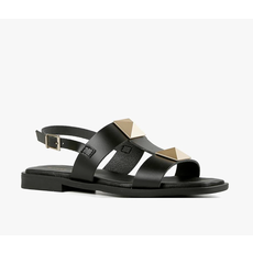 All Black All Black Pyramid Stud Sandal