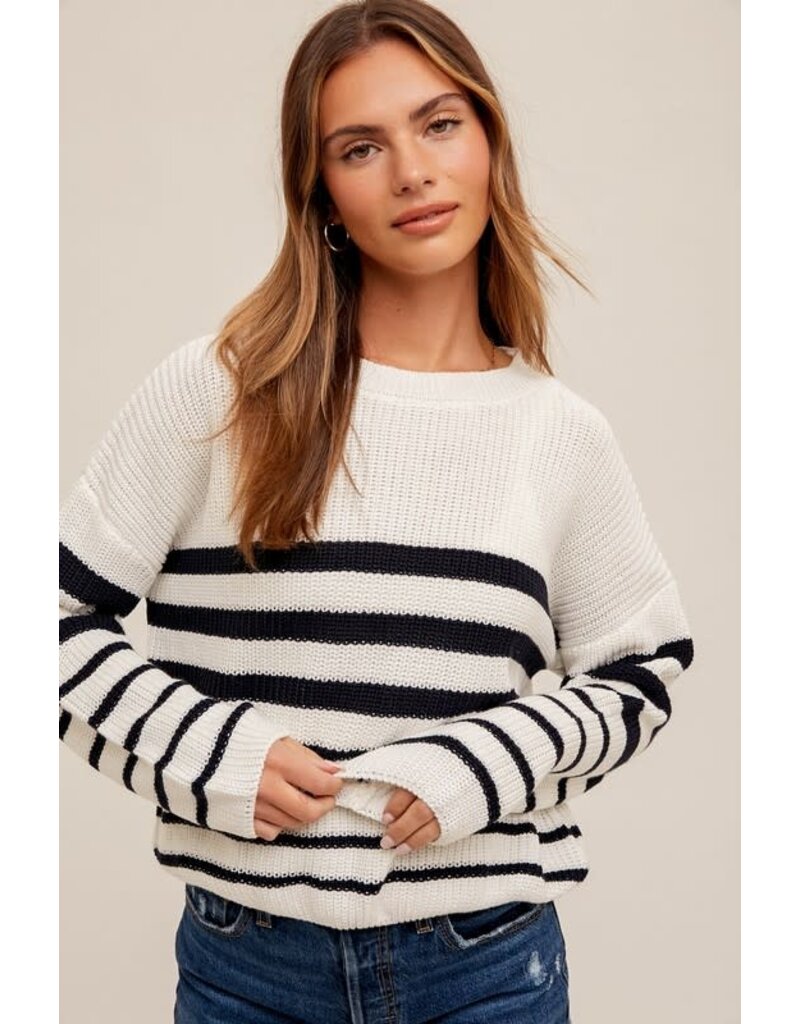 Hem & Thread Hem & Thread Striped Knit Sweater