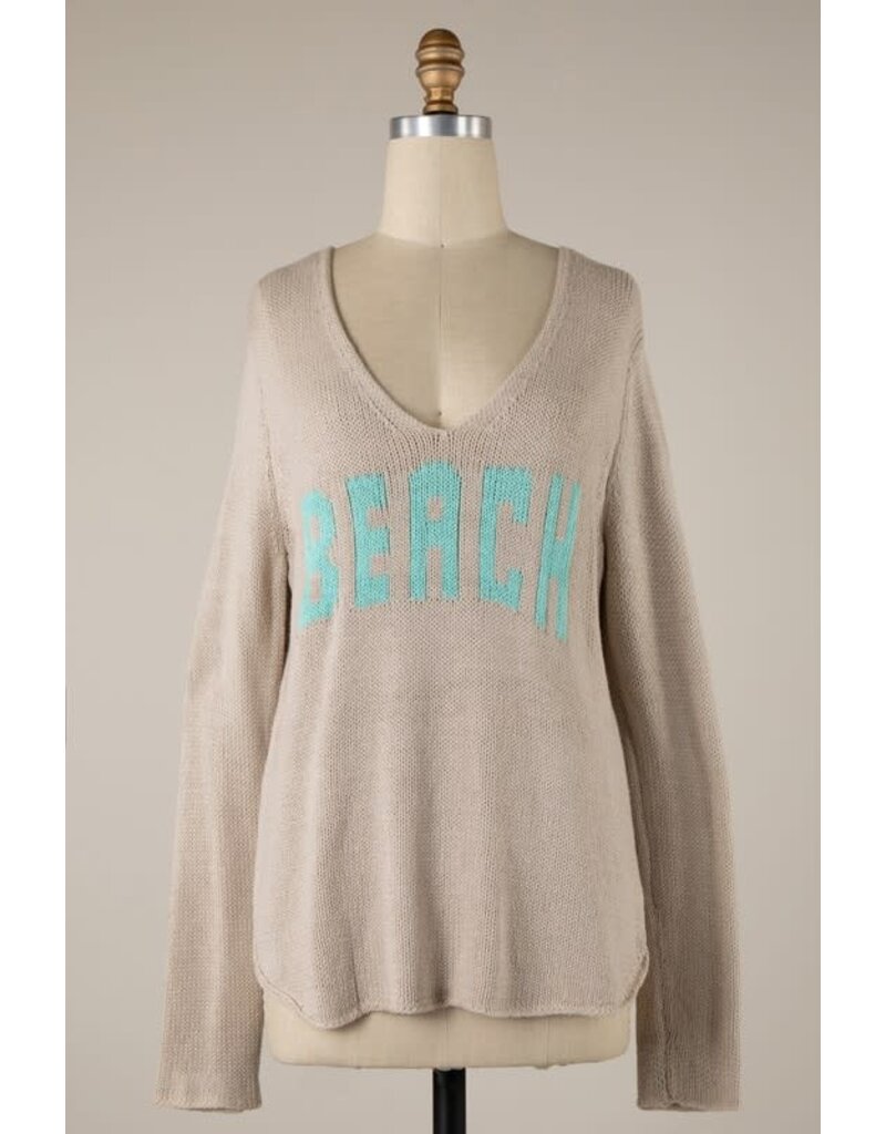 Miracle Miracle Beach Lightweight V Neck Sweater