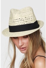 Urbanista Urbanista Black Tucked Ribbon Fedora