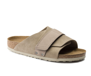 靴 BIRKENSTOCK KYOTO EU37 JP24cm Kyoto Nubuck-Suede Leather Stone Coin | BIRKENSTOCK