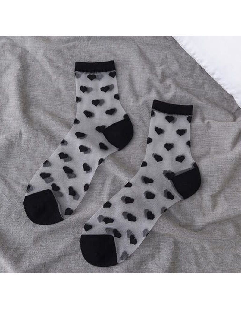 Zenana Zenana Patterned Sheer Socks
